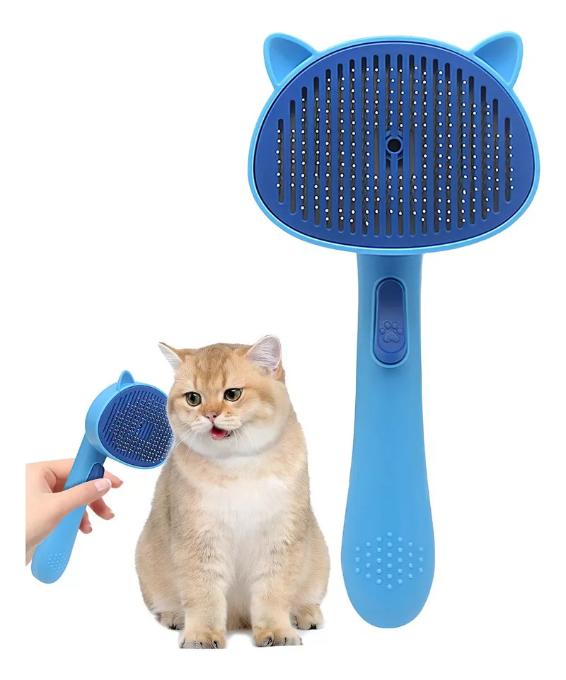 Escova para Pelos de Pets Escova de Cabelo para Gato e Pente de Preparação para Cachorro Ideal para Higiene e Cuidados