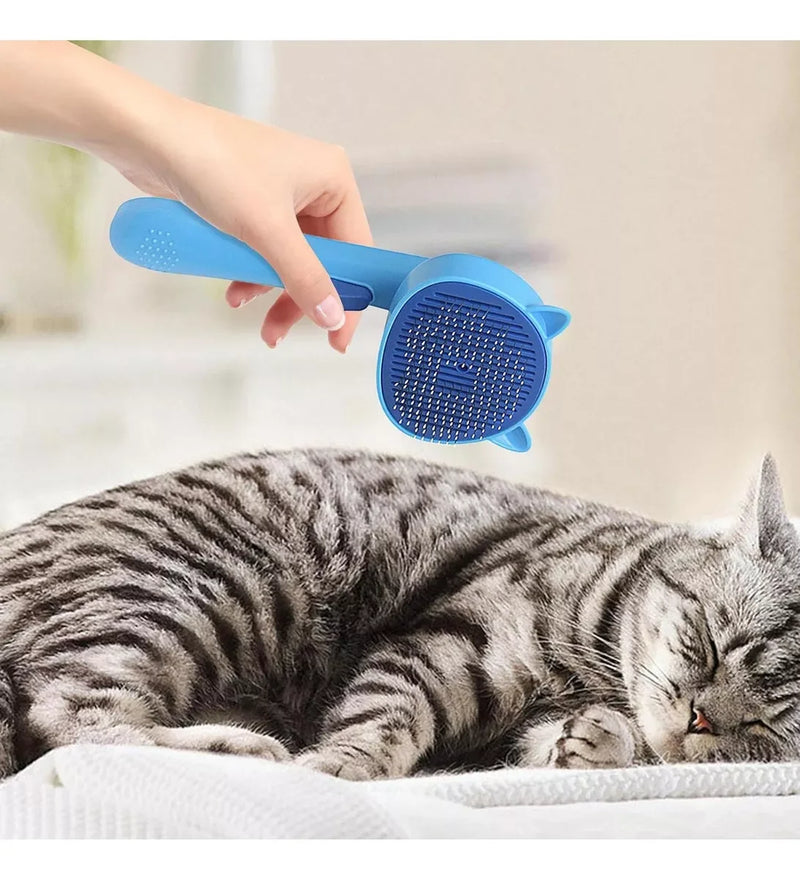 Escova para Pelos de Pets Escova de Cabelo para Gato e Pente de Preparação para Cachorro Ideal para Higiene e Cuidados