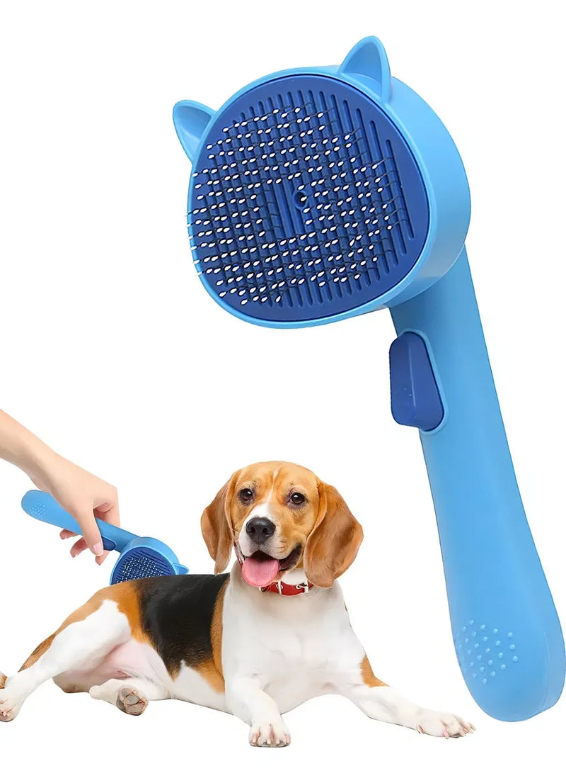 Escova para Pelos de Pets Escova de Cabelo para Gato e Pente de Preparação para Cachorro Ideal para Higiene e Cuidados