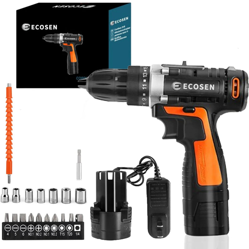 12V Cordless Electric Drill Driver Power Tool Furadeira Parafusadeira