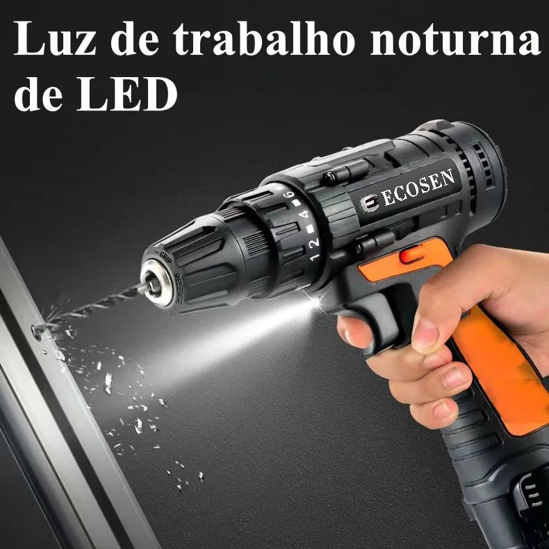 12V Cordless Electric Drill Driver Power Tool Furadeira Parafusadeira