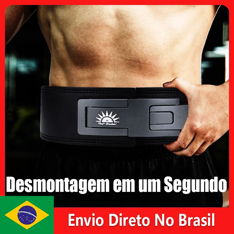 Cinto De Treinamento De Fitness，Fivela rápida Cinto，para Powerlifting，Agachamento,Tração Forte,Musculação, Ginásio