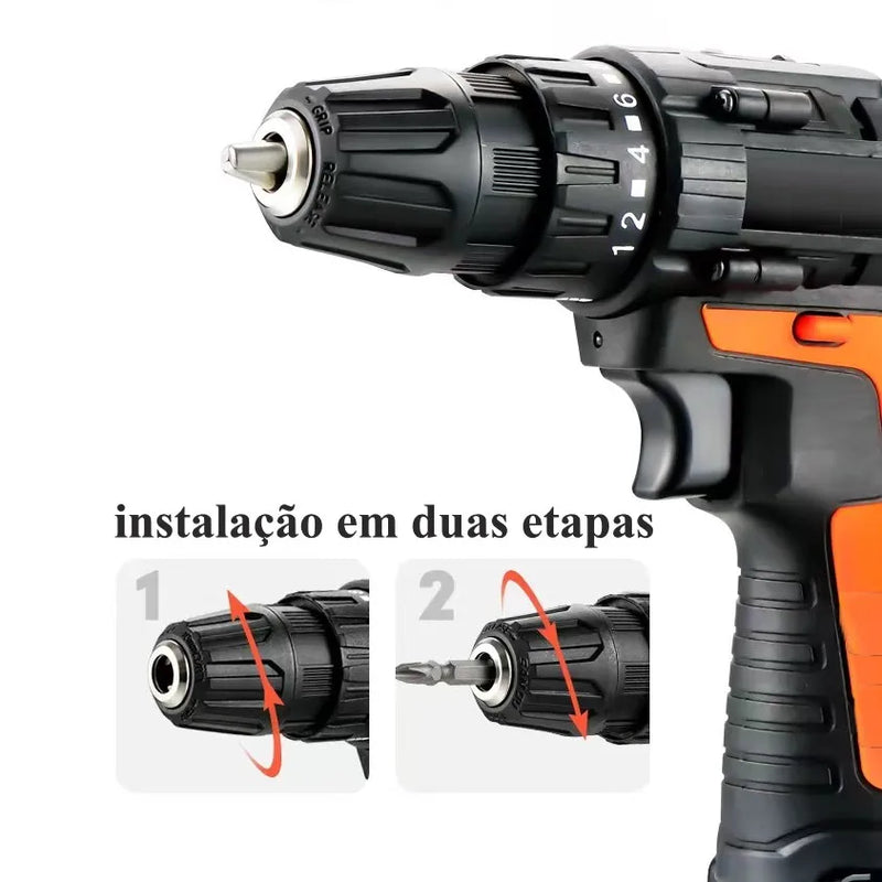 12V Cordless Electric Drill Driver Power Tool Furadeira Parafusadeira