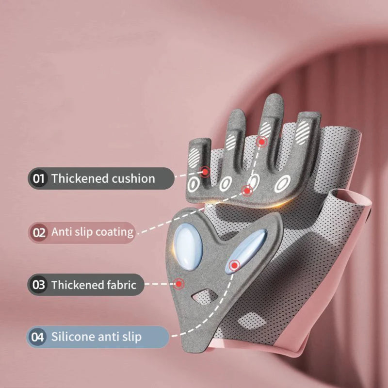 1 par de luvas esportivas macias de meio dedo, antiderrapantes e duráveis, adequadas para levantamento de peso, treinamento de força, fitness